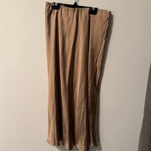OAK Tan Maxi Skirt for Women